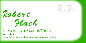 robert flach business card